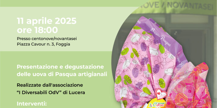 Le uova di Pasqua realizzate dalla Cioccolateria Sociale da centonove/novantasei