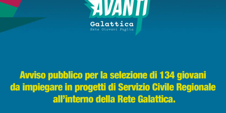Orsara di Puglia, candidature al Servizio Civile Regionale da svolgere presso il Nodo Galattica