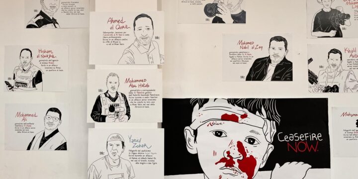 Casa delle Culture di Bari, “Nel mirino della memoria”: ritratti dei giornalisti uccisi a Gaza