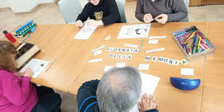 Al Centro Diurno “Cuore con le ali” si ricorda la “Giornata della Memoria”