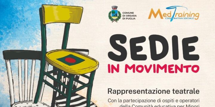 “Sedie in movimento” che raccontano le vite della Comunità Educativa “Michele Panella” di Orsara di Puglia