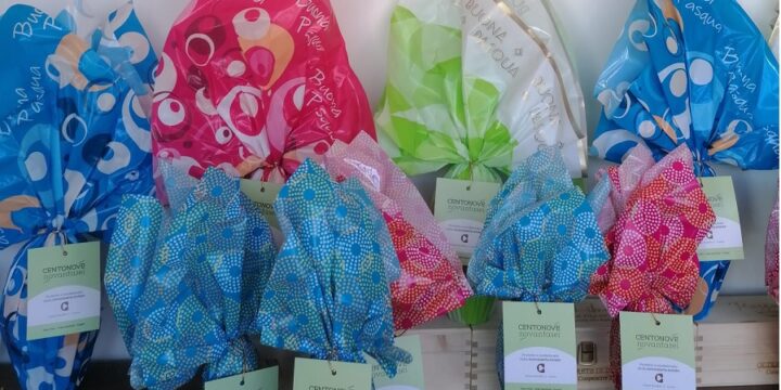 Le uova di Pasqua della Cioccolateria Sociale nella bottega “centonove/novantasei”